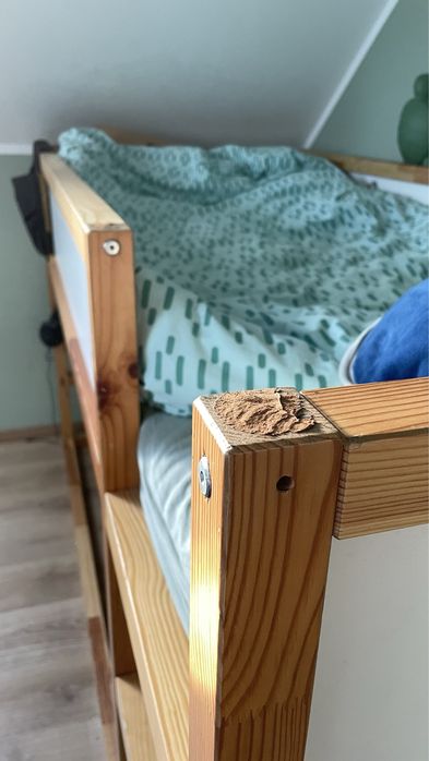 Łóżko IKEA KURA z materacem