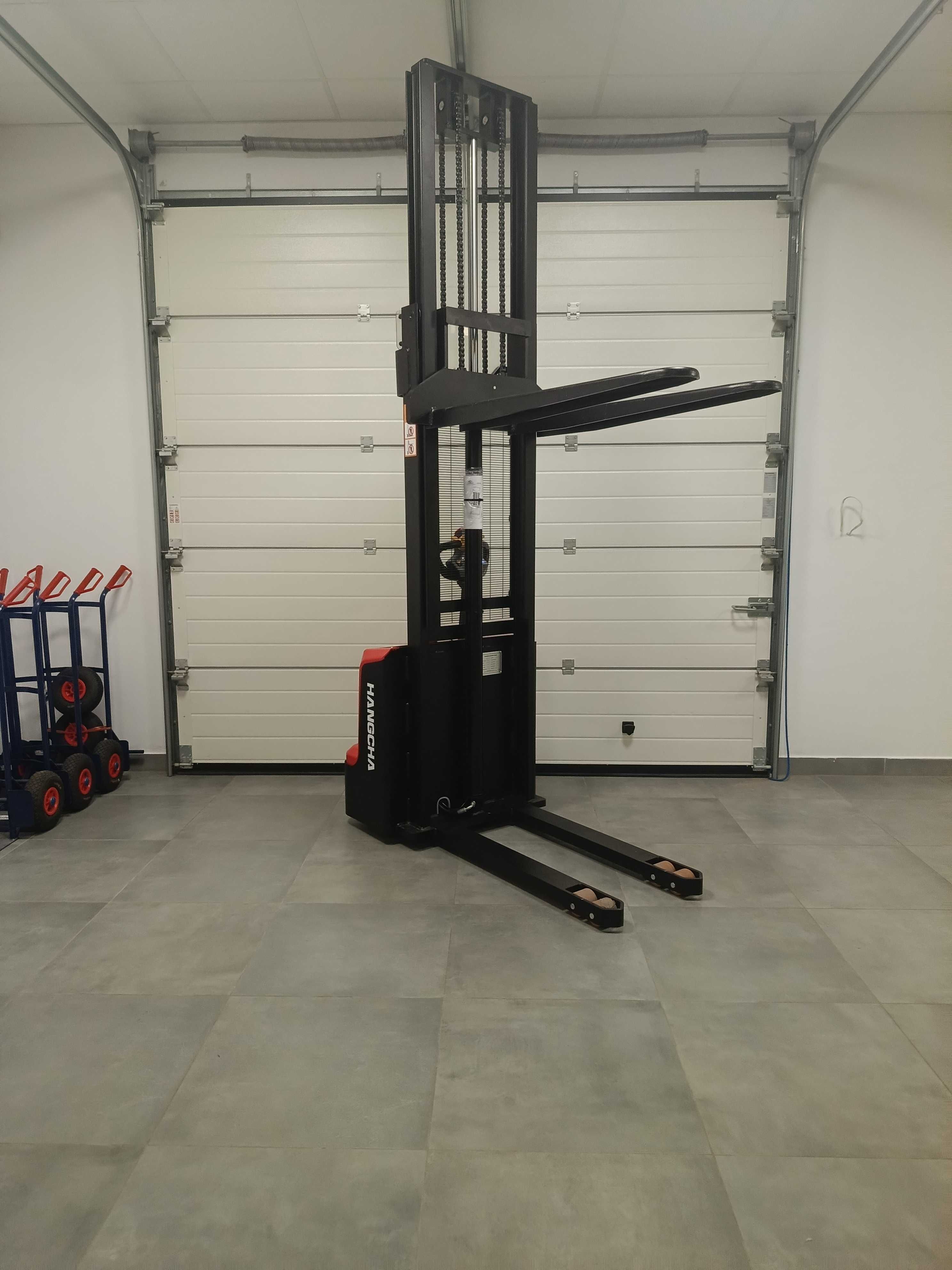 Sztaplarka paleciak podnośnikowy elektryczny 1500kg 2.5m 3m 3.3m 3.5m