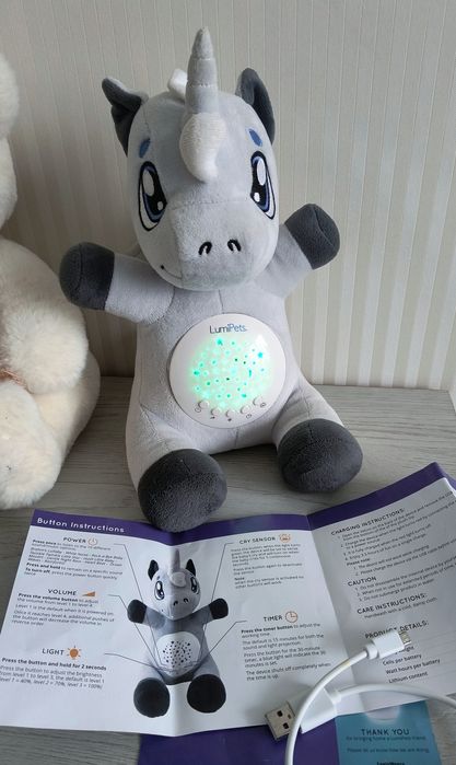 Музичний нічник проектор, іграшка Єдиноріг