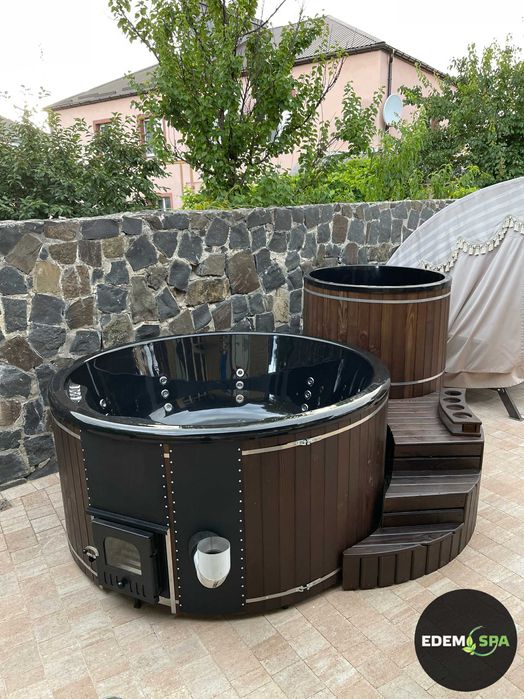 Купіль з гідромасажем. Офуро. Карпатський чан. Гідромасажний бокс