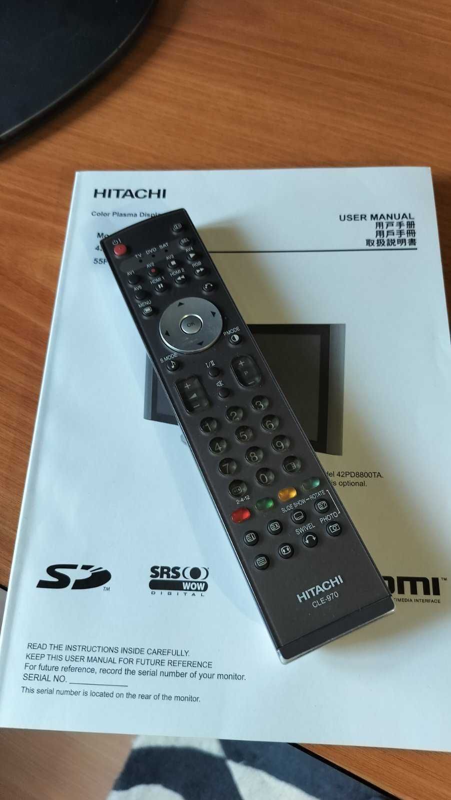 Телевізор  Hitachi model 42PD8800TA плазма 42 дюйма