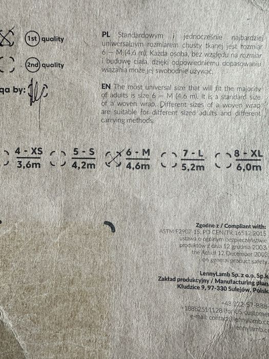 Chusta tkana Lenny Lamb 4.6m
