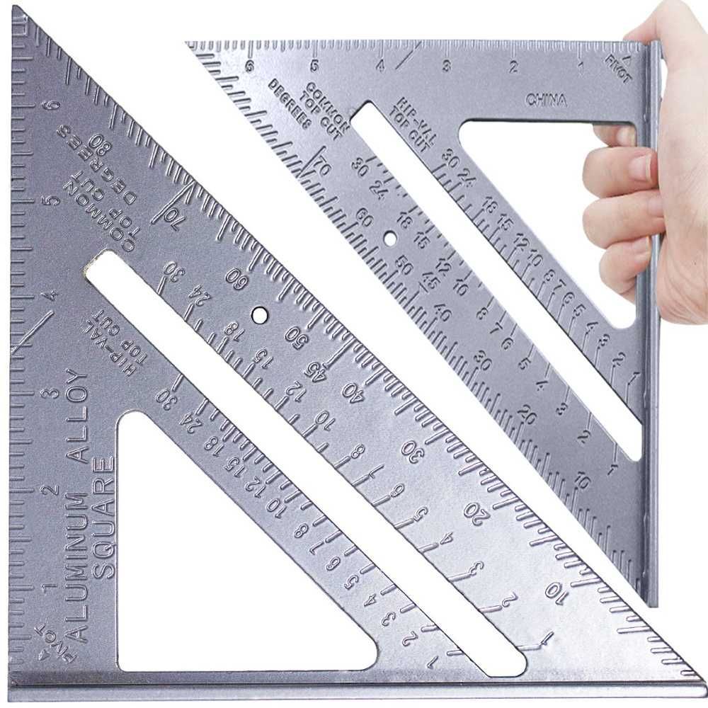 Kątownik STOLARSKI CIESIELSKI aluminiowy WINKIEL Warsztat STOPKA 180mm