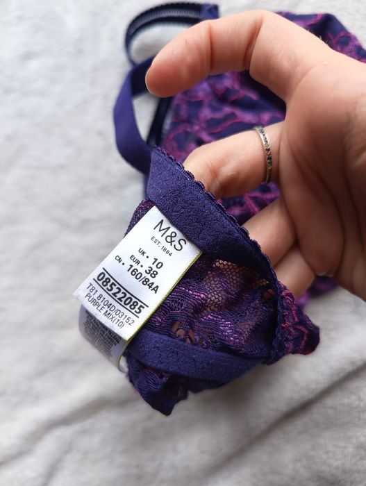 Top koronkowym, bluzka ala gorset koronka 38 M, większy biust typu D