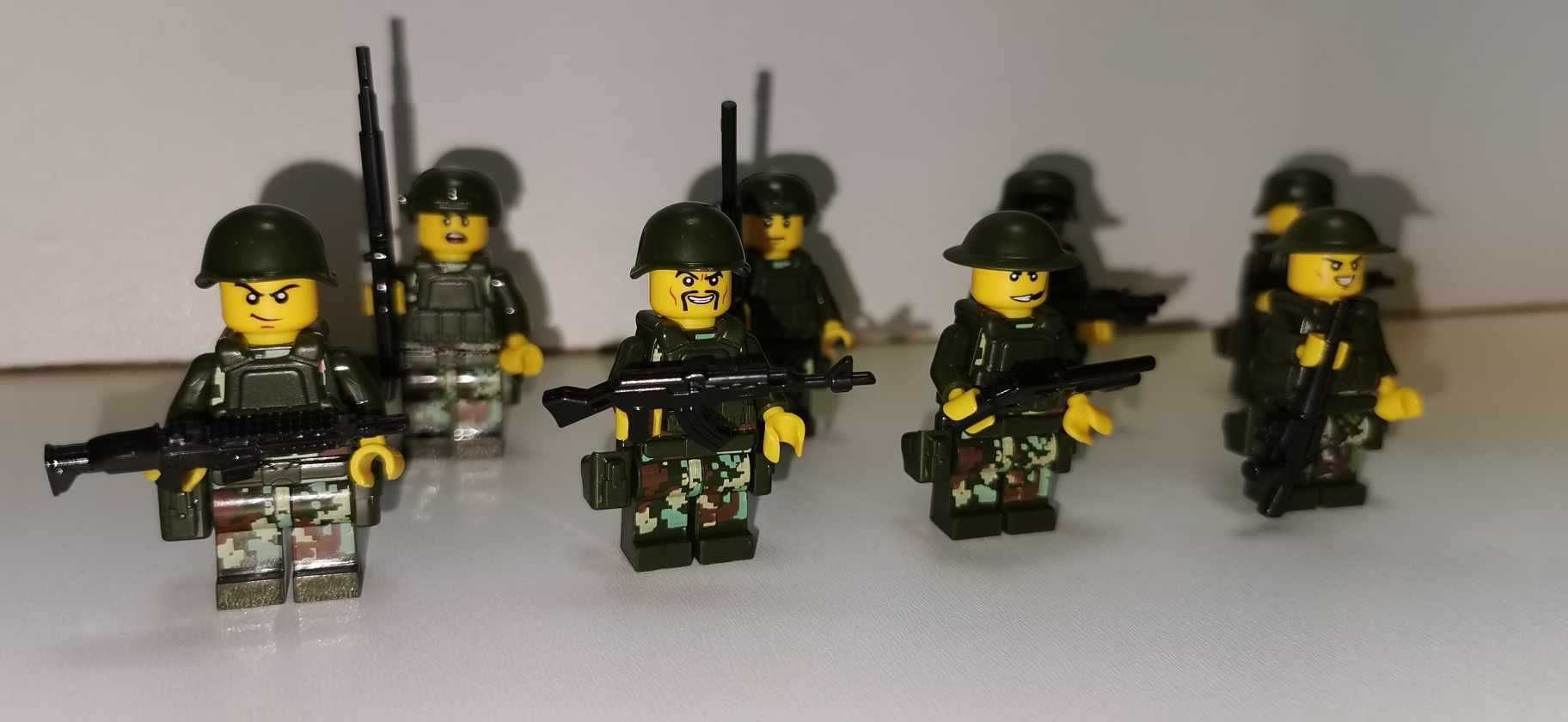 Minifigurki Klocki Wojsko Army Żołnierzyki Figurki Żołnierz Zabawki