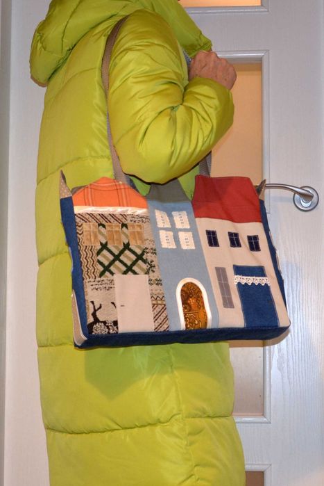 Oryginalna torba, torebka damska. Rękodzieło.