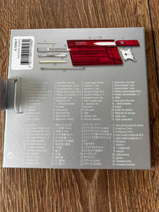 SWISS CARD Victorinox  -- karta survivalowa