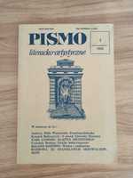 Pismo literacko-artystyczne 1/ 1988