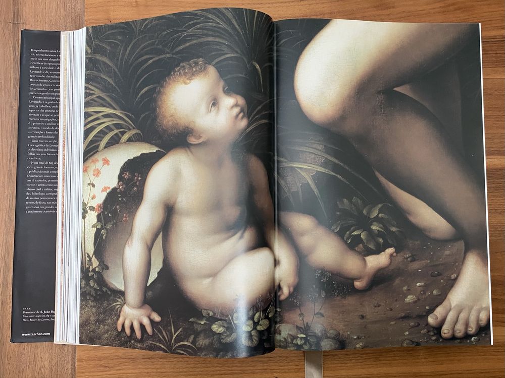 Livro grande de capa dura LEONARDO DA VINCI