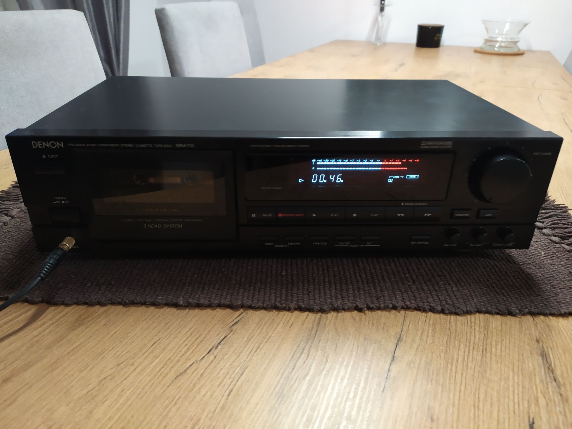 Magnetofon Denon DRM 710+ pilot przegląd