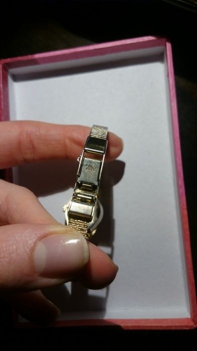 zegarek damski Luxury pozłacany z bransoletą oryginalny vintage