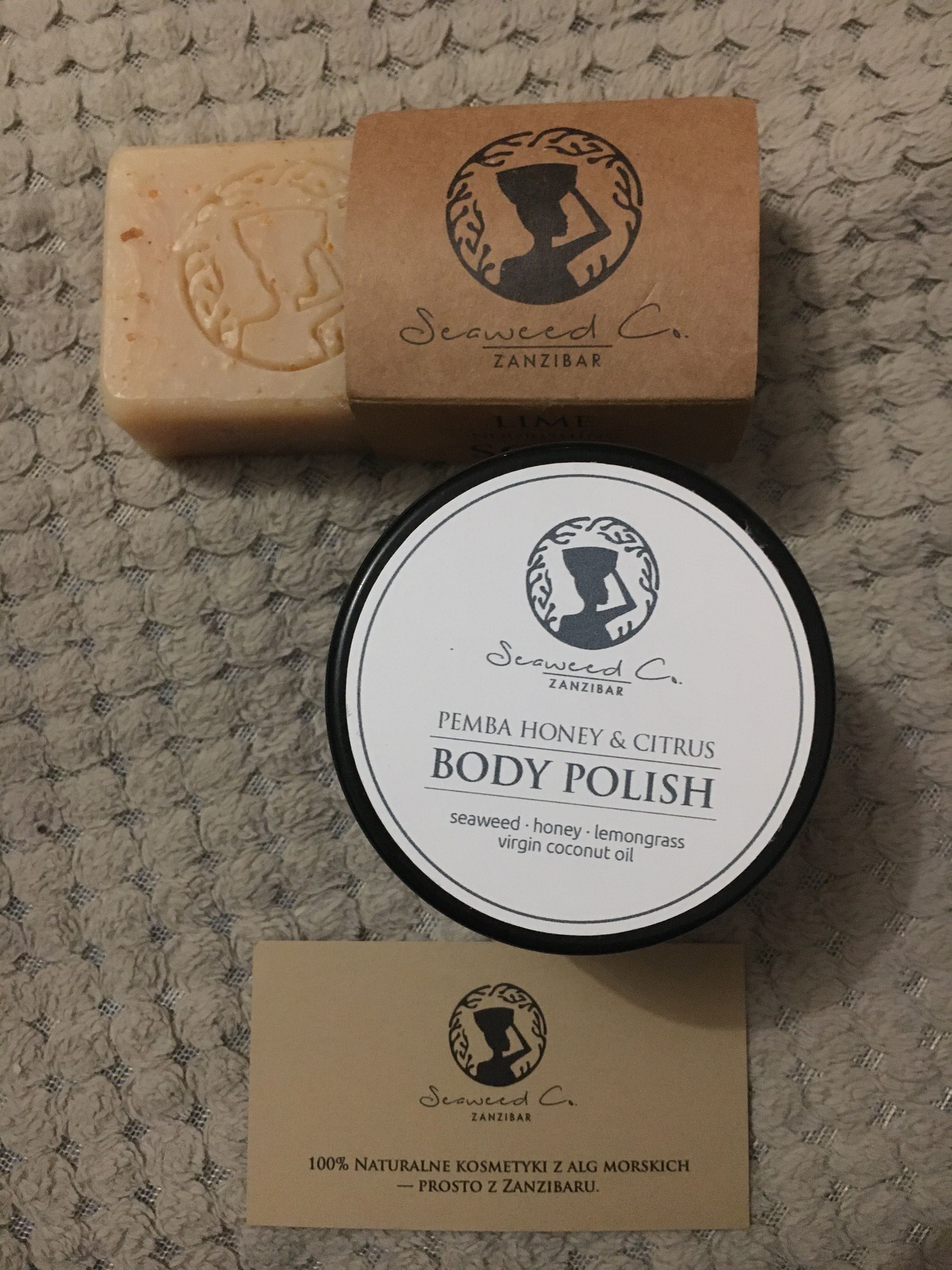 Seaweden Zanzibar Peeling z alg morskich + mydło limonka z alg NOWE