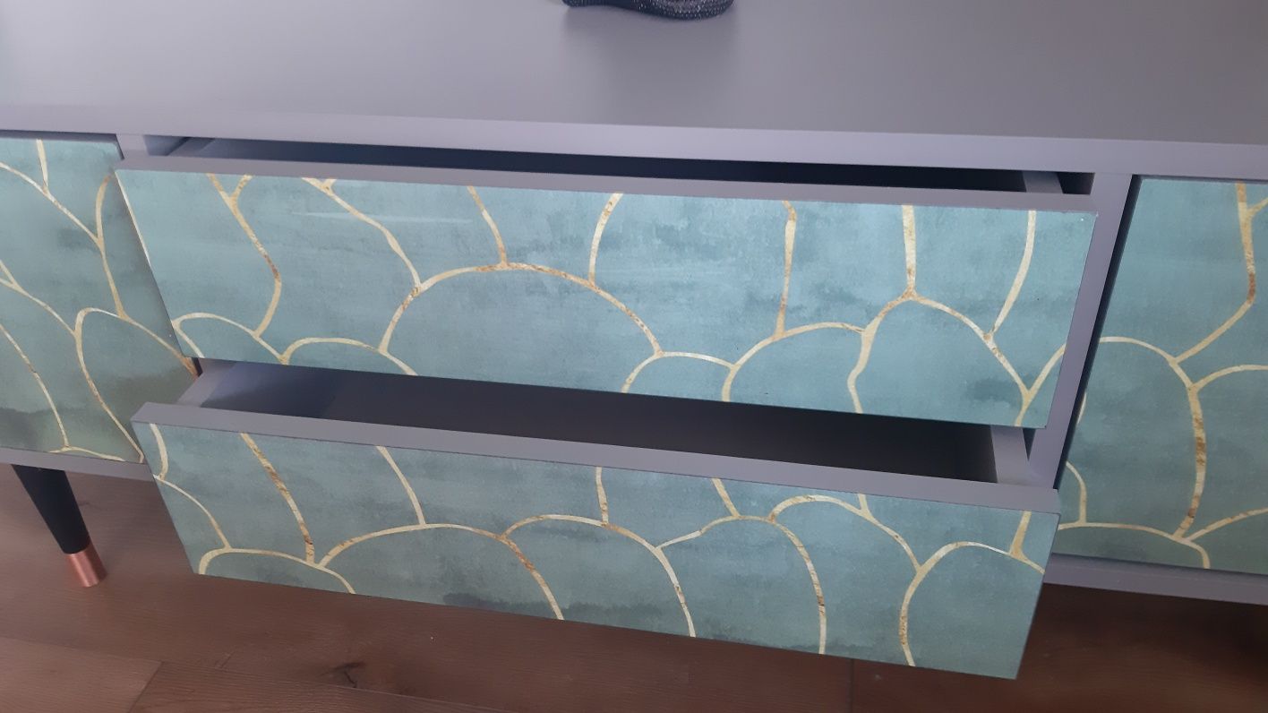 Szafka komoda RTV szara design