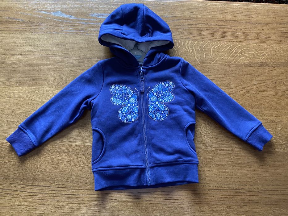 Bluza rozsuwana ocieplana z motylkiem 110 cm Nutmeg