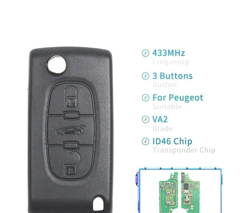 CHAVES COMPLETA PARA PEUGEOT 307 308 407 607