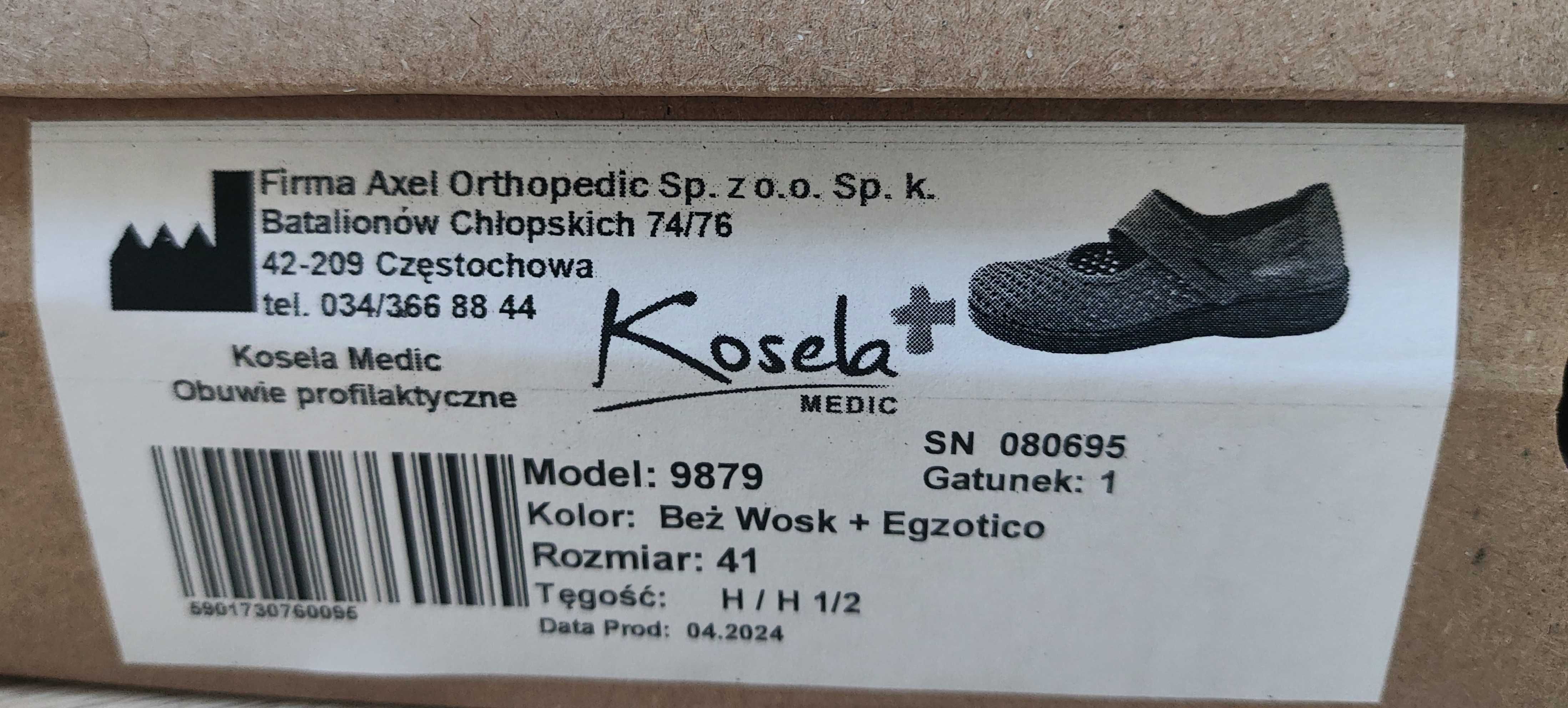 Kosela MEDIC półbuty damskie /nadają się dla cukrzyków/