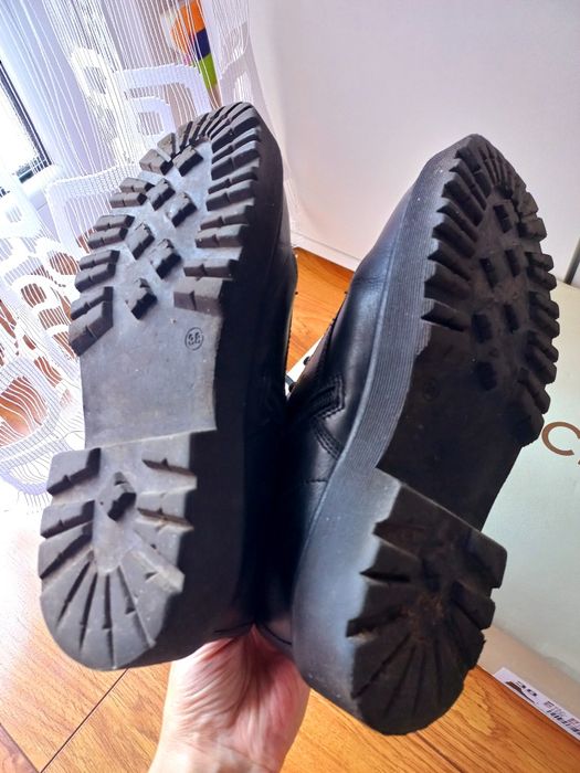 Lasocki skórzane trzewiki 38 skóra naturalna botki kozaki trapery