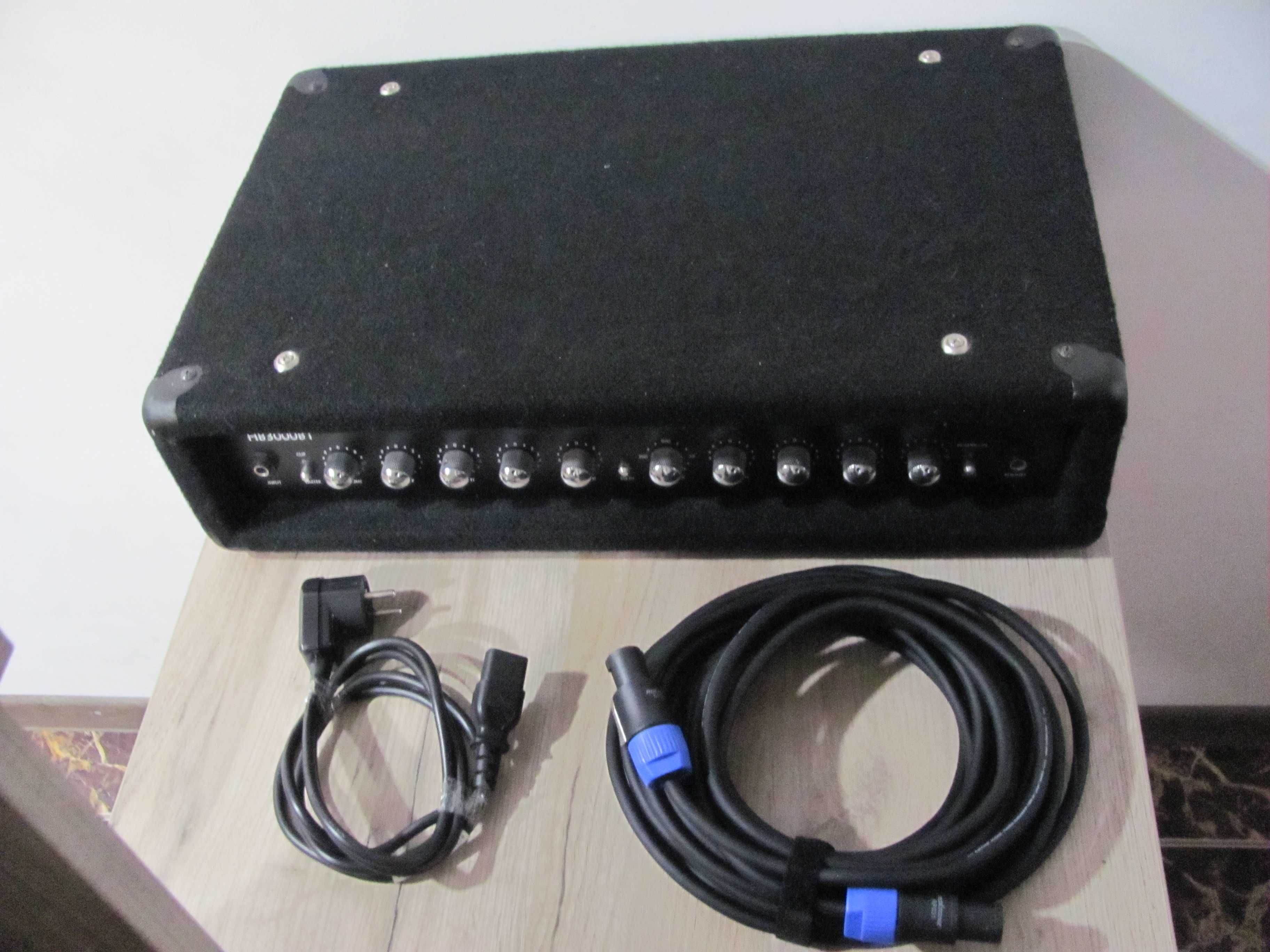 Wzmacniacz Harley Benton HB3000BT i kolumna gitarowa basowa 600W