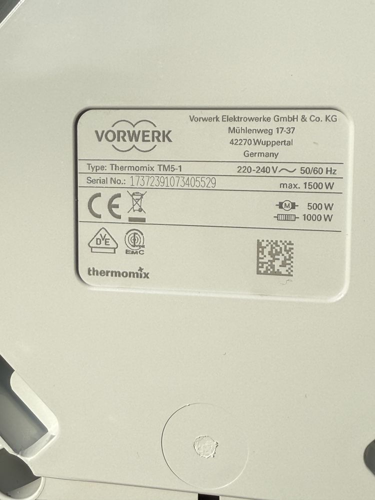 Thermomix 5 TM5 Cook-Key