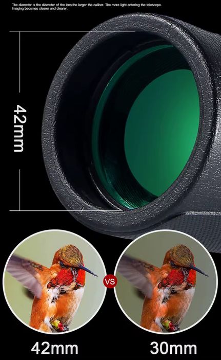 Монокуляр/телескоп/монокль Baigish 10-30x42 з штативом та кліпсою для