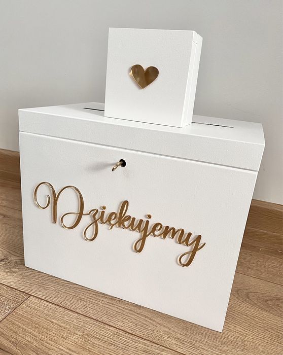 Zestaw pudełko na koperty i obraczki