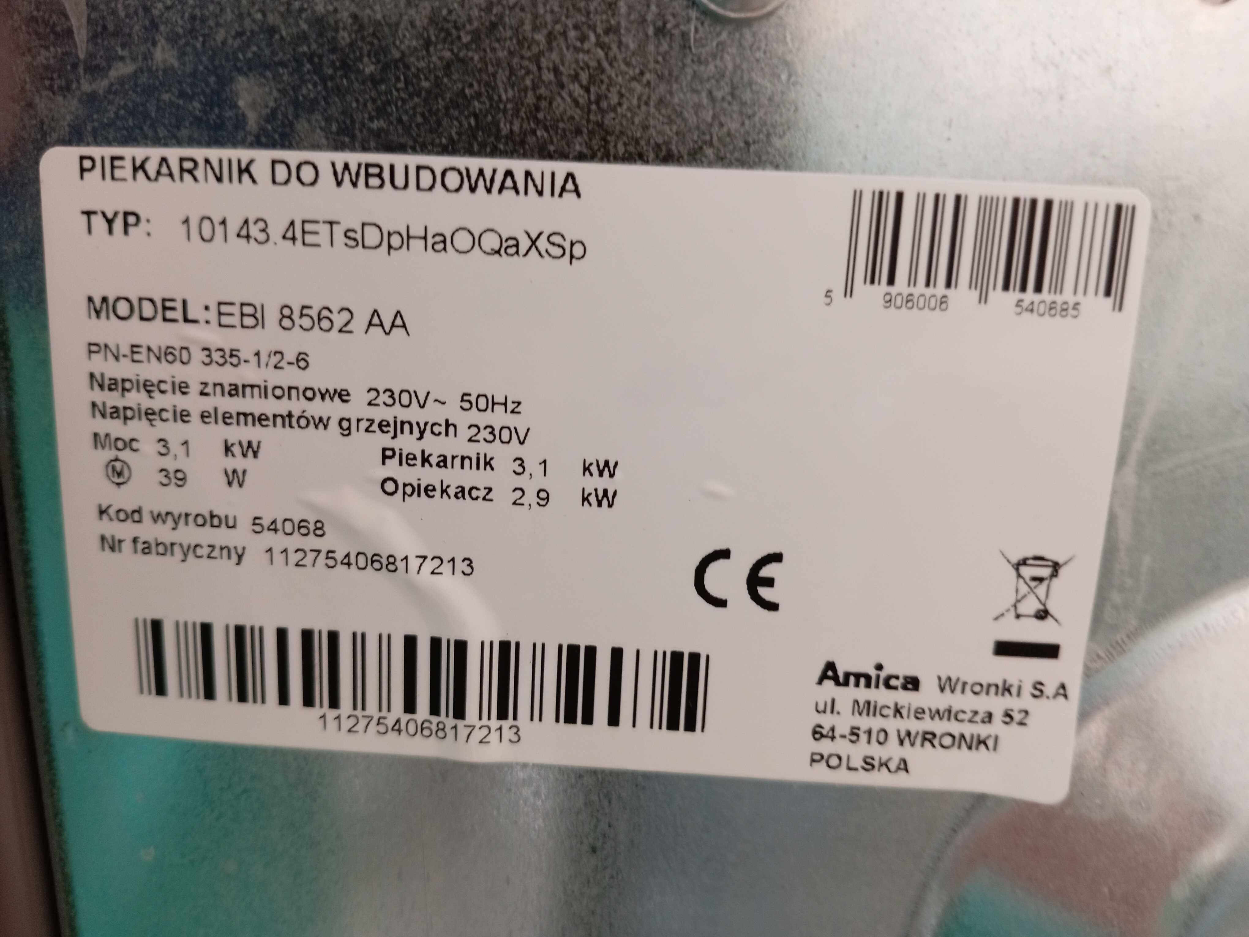 piekarnik elektryczny do zabudowy,kuchenka elektryczna inne agd