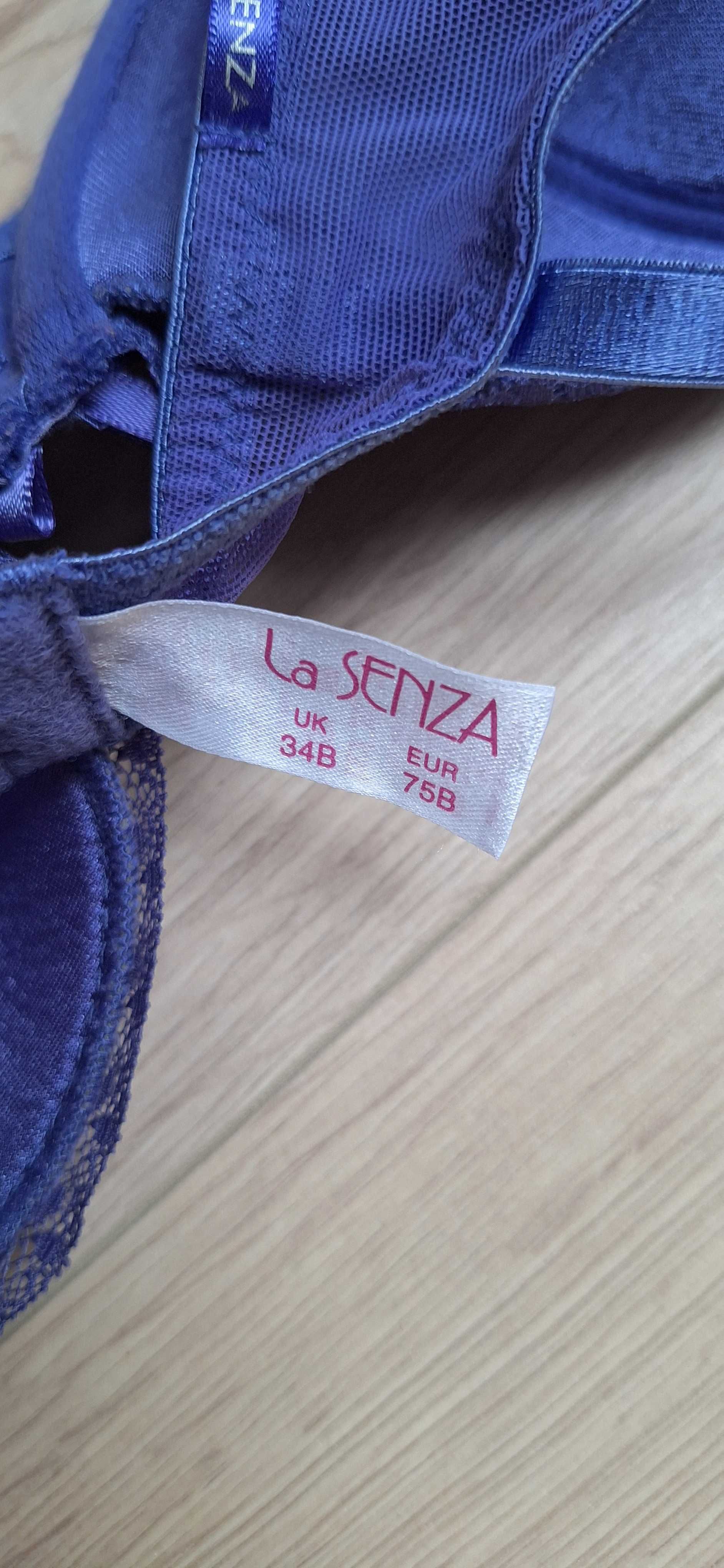 Stanik fioletowy satynowy La Senza r. 75B