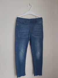 Jegginsy jeansowe legginsy 116 cm