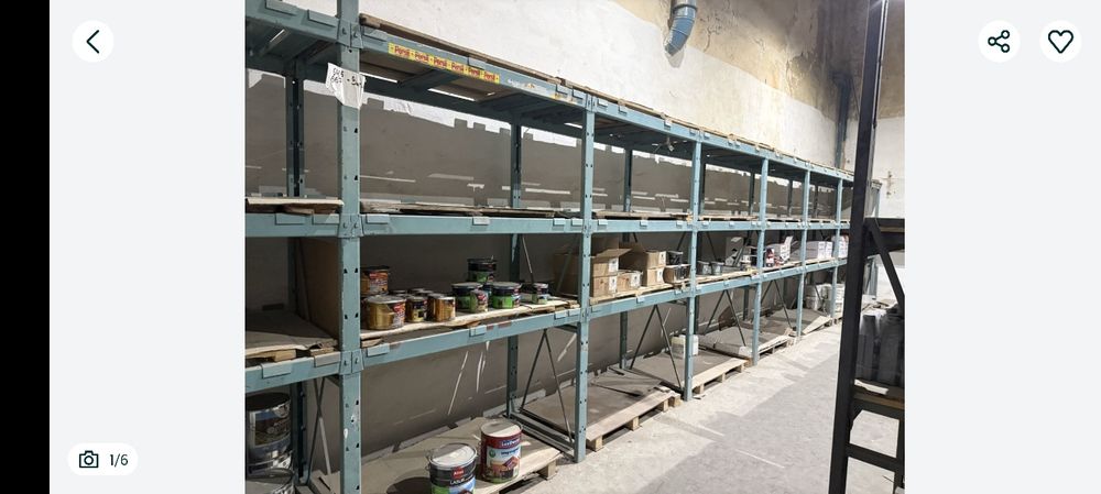 Стелаж палетний, стелаж