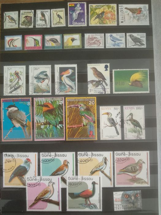 Selos temática Aves