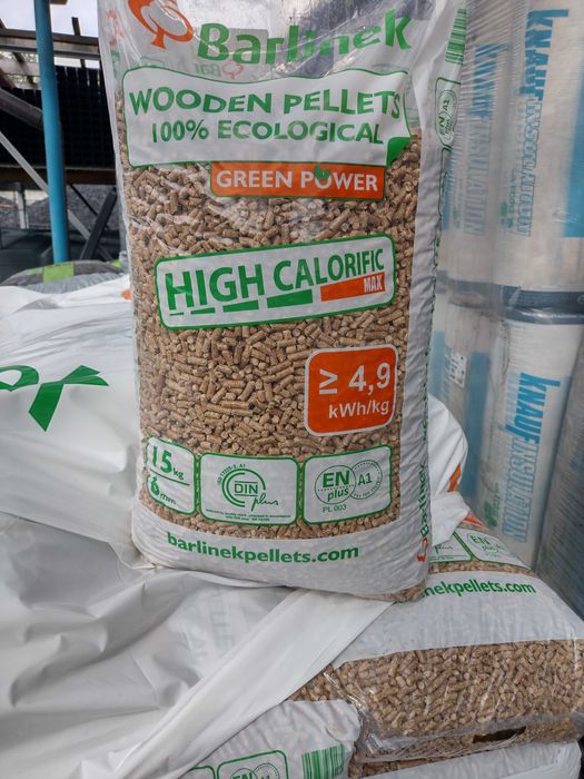 Pellet Barlinek 6 mm certyfikowany DIN Plus, ENplus  A1