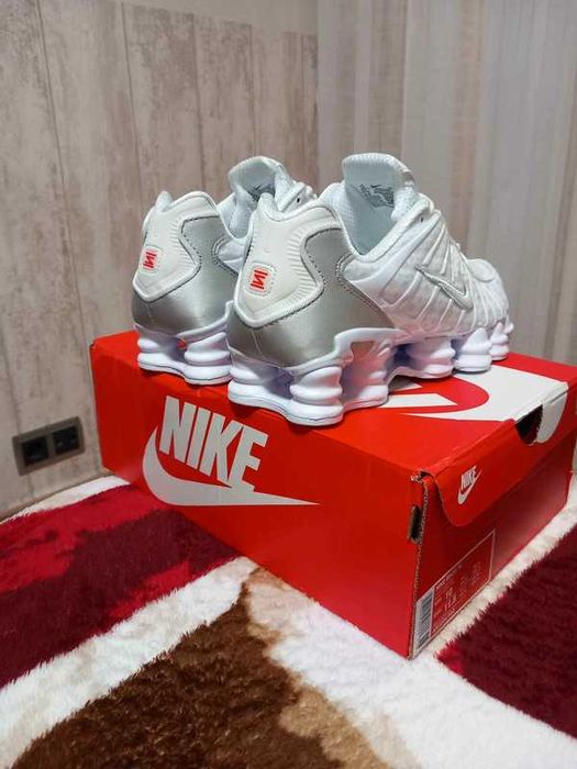 " koszykówki " Nike Shox TL White Metallic Silver Rozmiar 42