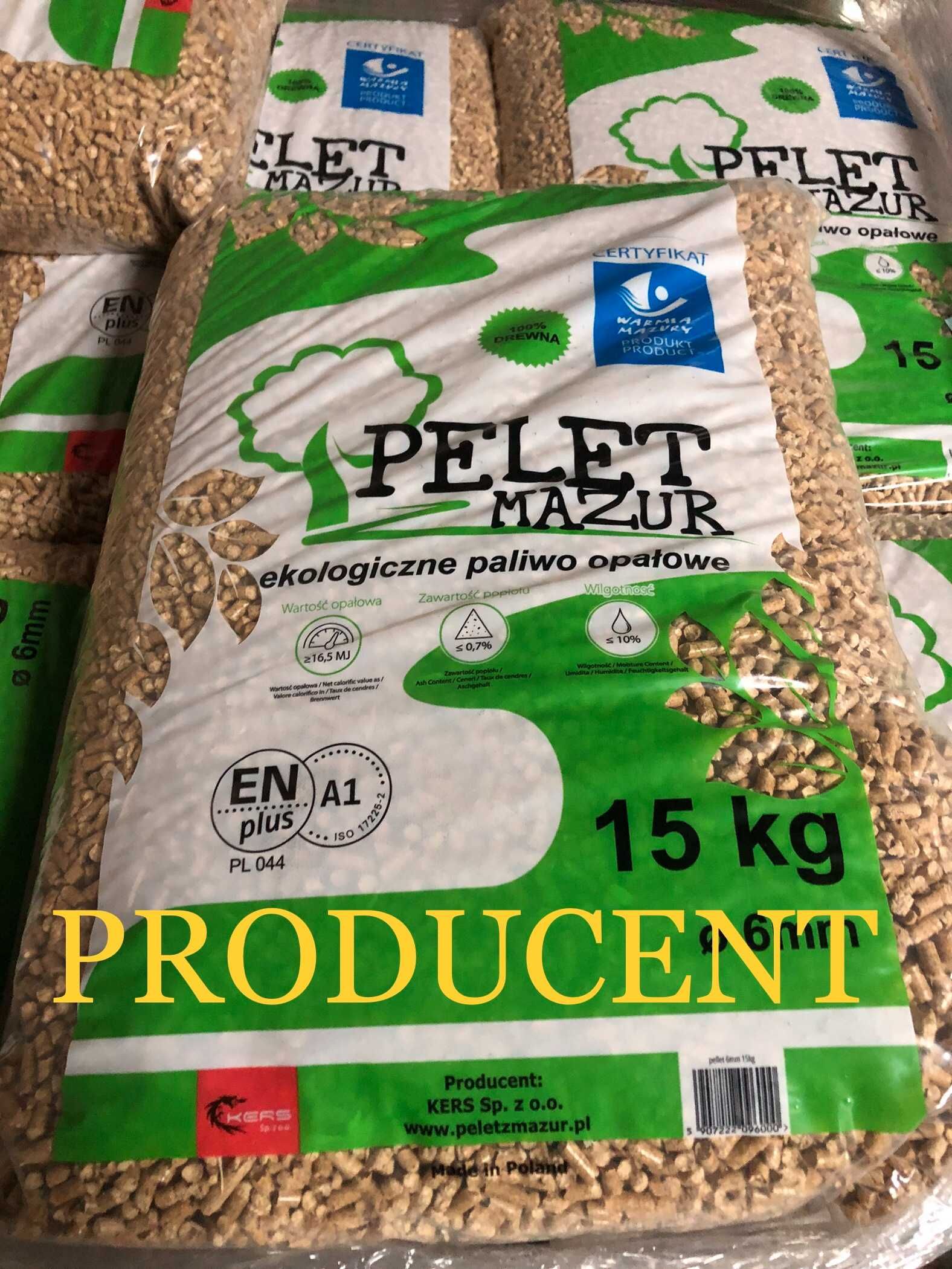 Pellet Iglasty 6mm Sosna Enplus Producent