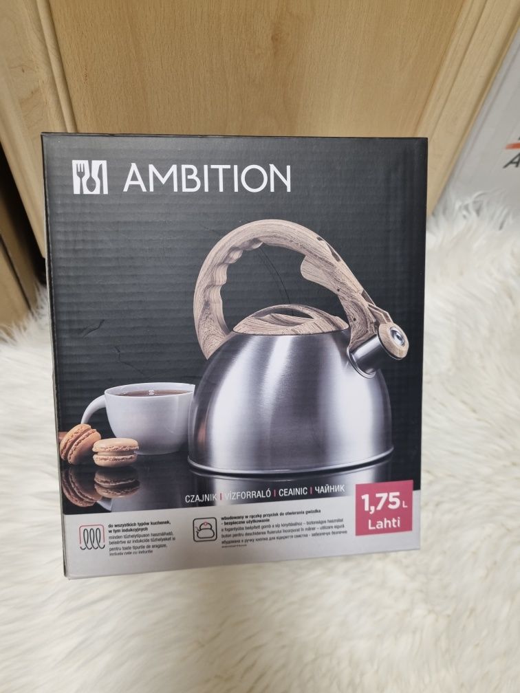 Ambition czajnik do gotowania na gaz indukcję nowy elegancki