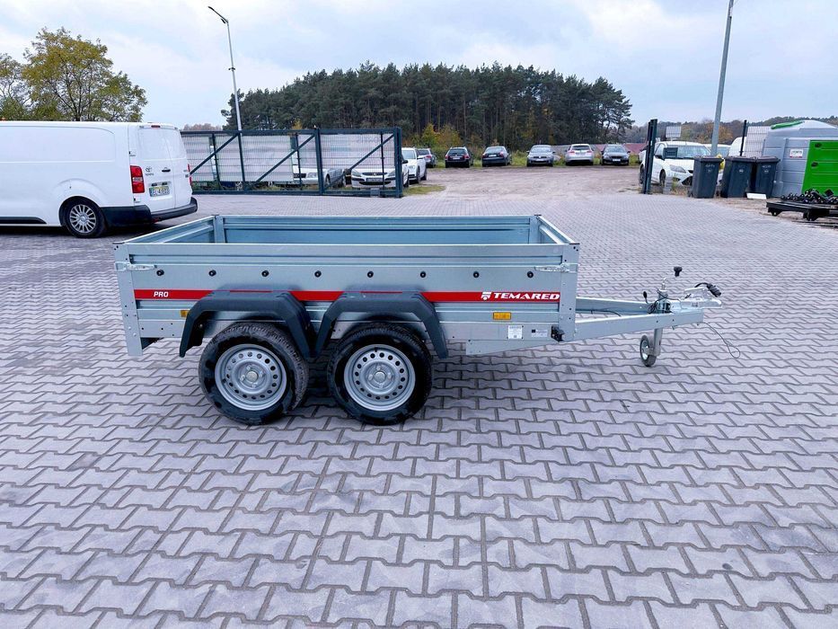 Przyczepka TEMARED PRO 2312/2 przyczepa samochodowa 230x126 2 osiowa
