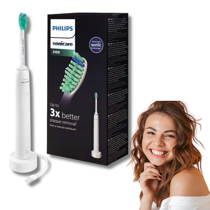 Rewelacyjna SZCZOTECZKA soniczna PHILIPS do mycia zębów BIAŁA cicha