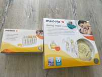 Laktator Elektryczny Podwójny MEDELA SWING MAXI + 3 Butelki na Pokarm