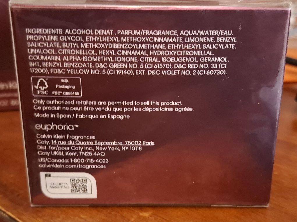 woda perfumowana Calvin Klein 30 ml