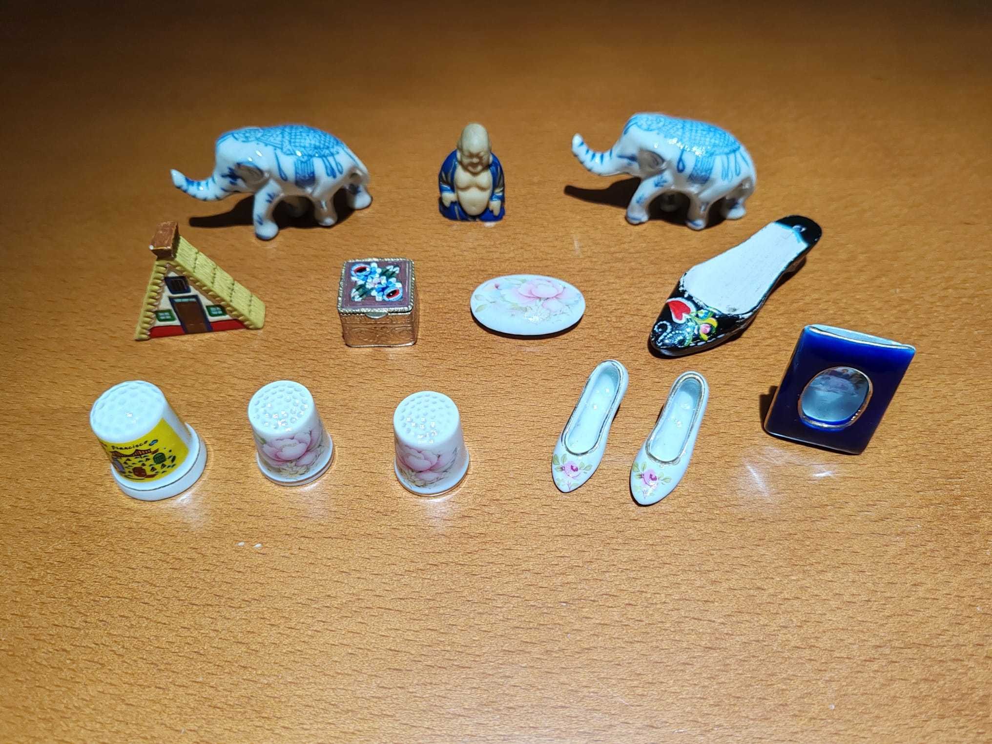 Miniaturas em porcelana. Novas.