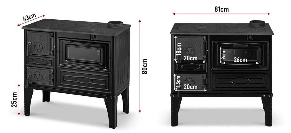 Kuchnia węglowa westfalka piec chlebowy koza piecokuchnia NOWA
