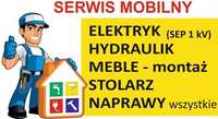 Serwis Mobilny awarie, hydraulik, elektryk, AGD, montaże, naprawy.
