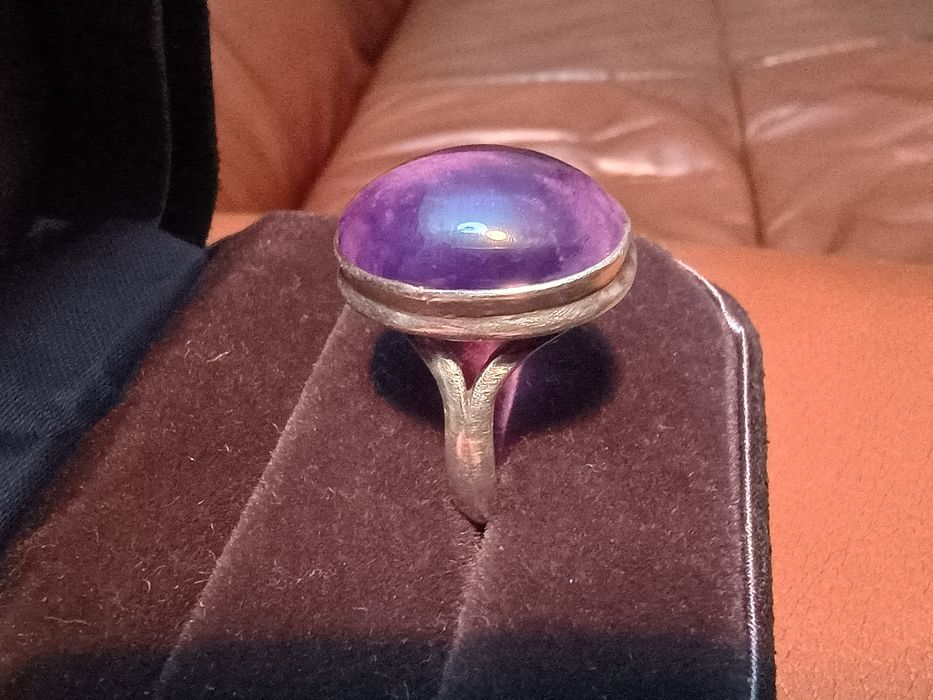 Кольцо серебряное с аметистом