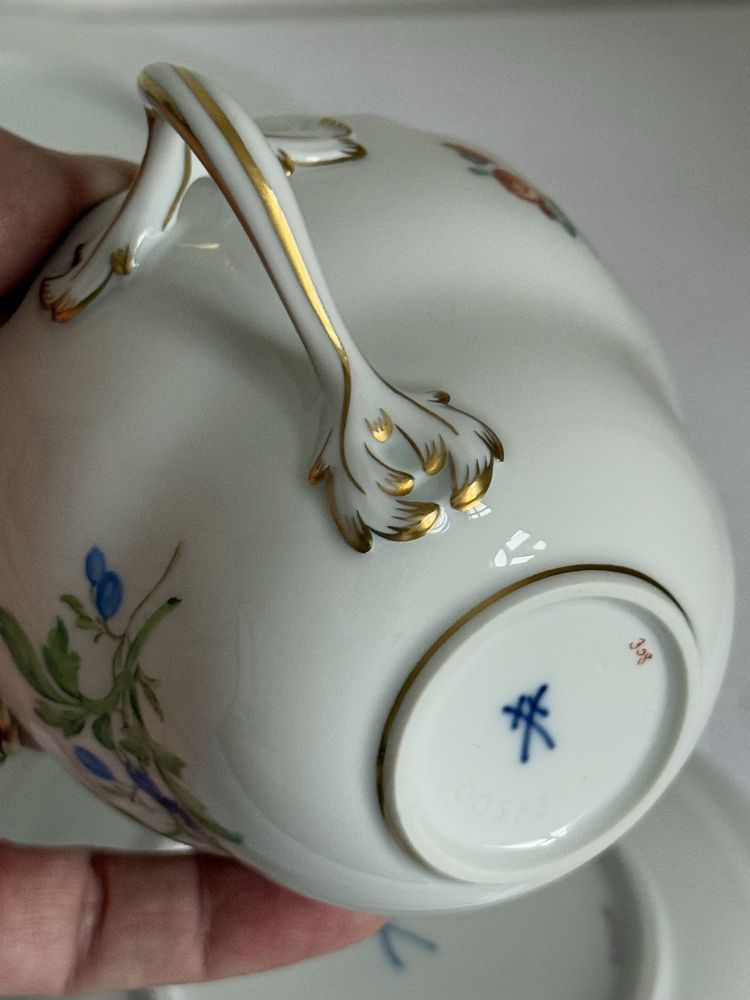 Zestaw śniadaniowy z Miśni Meissen