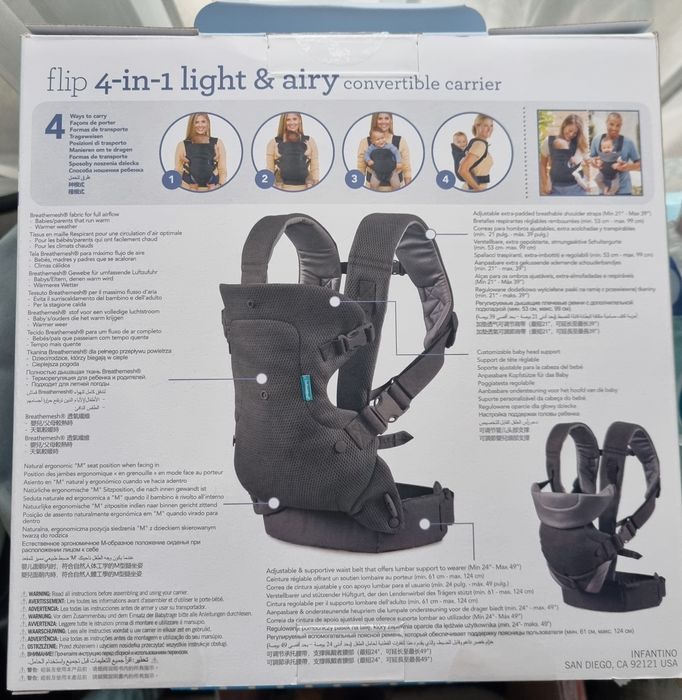 Nosidełko ergonomiczne INFANTINO flip 4-in-1