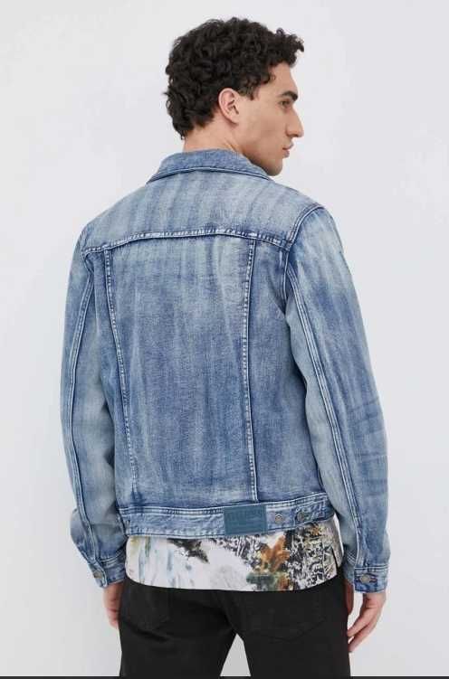 Мужская джинсовая куртка Guess светло-голубая XL
