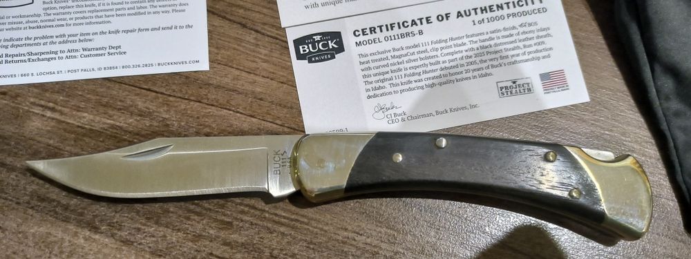 Buck 111 Stealth Run #009 magnacut нож охота туризм