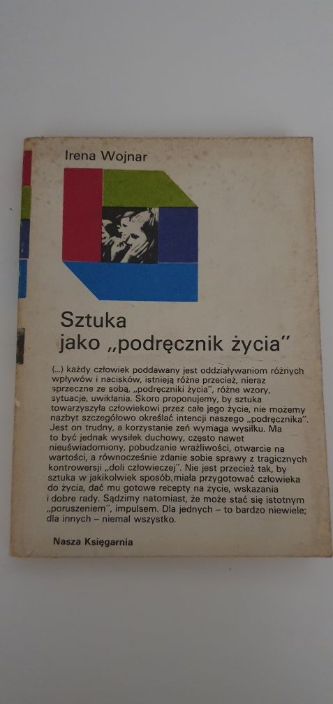 Irena Wojnar Sztuka jako "podręcznik życia"
