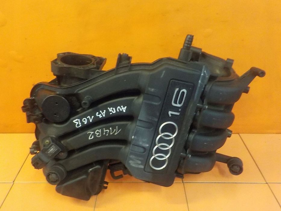 AUDI A3 8P 1.6 8V 07r 102KM BGU kolektor ssacy 06A133203CT 06A133206AN