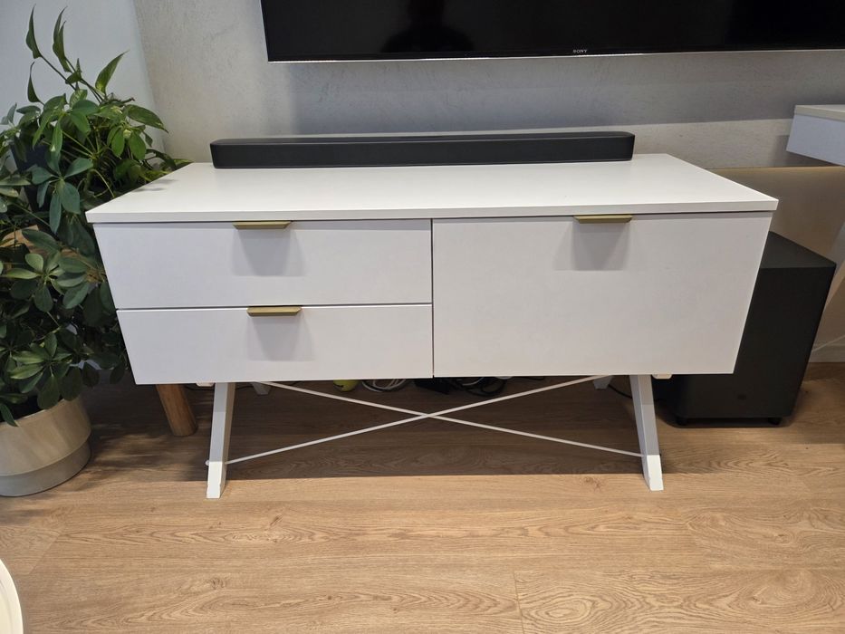 Biała komoda kredens szafka tv Minko 120x50