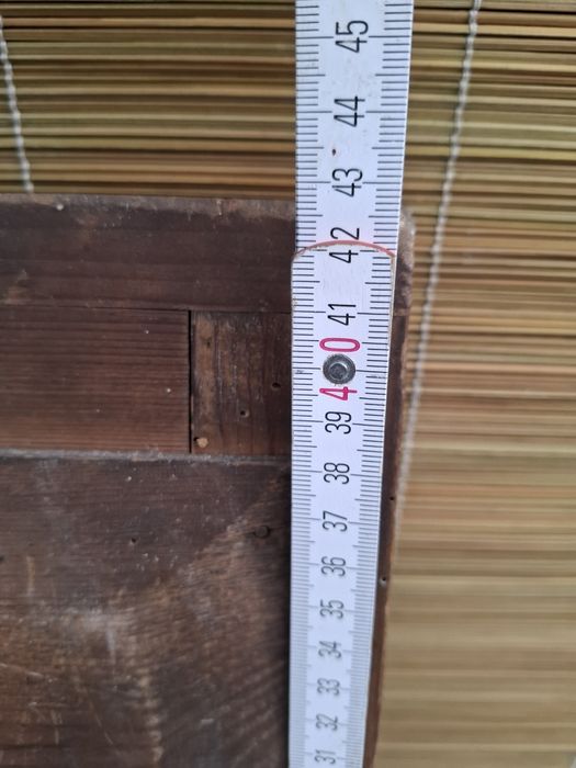 Lustro fazowane drewniana rama przed llw.ś